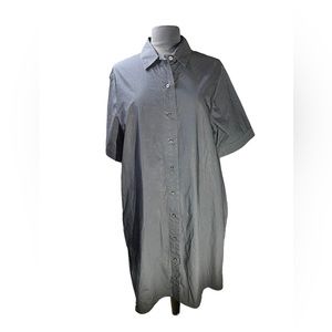 COS Navy Shirt Dress with Align Pockets